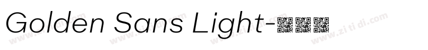 Golden Sans Light字体转换